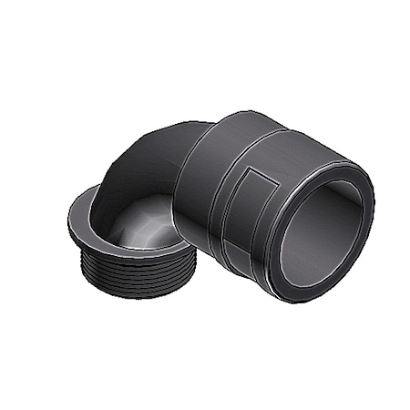 Abb Conduit Fitting Elbow, M25, Polyamide, Electro Zinc Plated, Gray SVBD-M257GT